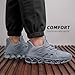 Men's Walking Running Shoes Blade Tennis Casual Fashion Sneakers Comfort Non Slip Sport Athletic Grey 12