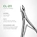 NGHIA Professional Cuticle Nipper CL-211 | Stainless Steel (7MM) | Salon Quality & Surgical Grade | Precision Cuticle Trimmer
