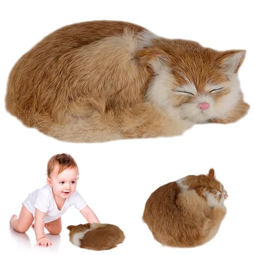 Chat en peluche réaliste mignon, le cadeau parfait pour enfants