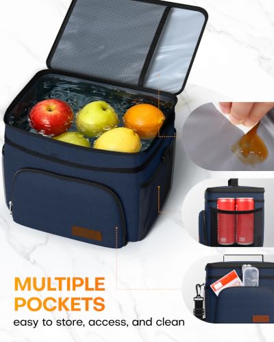 Image of HOTOR Insulated Lunch Box Men Women Leak-Proof Cooler Lunch Bag 15L
