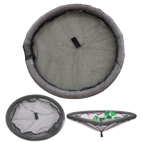 Floating Island Planter for Ponds, Pond Protectors Floating Net, Black Floating Pond Planter for Your Home Pond Protects and Garden Water Features Pond Decor