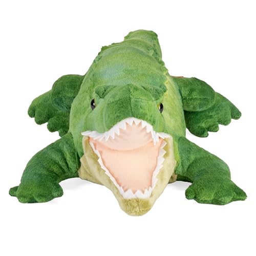 Miniatura 2 de Wild Republic Peluche De Peluche De Cocodrilo Verde, Peluches Cuddlekins, Regalos Para Niños De 40 Cm