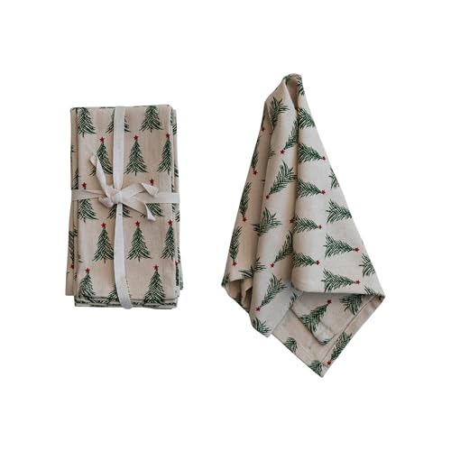 Servilletas de Algodón Stonewashed con Estampado Navidad x4 miniatura 5
