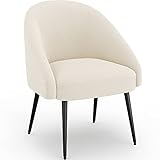 Blanc Iconik Interior Fauteuil Design - en Bouclette Fausse Fourrure Tapissée - Boucles Blanches - Wasda Blanc