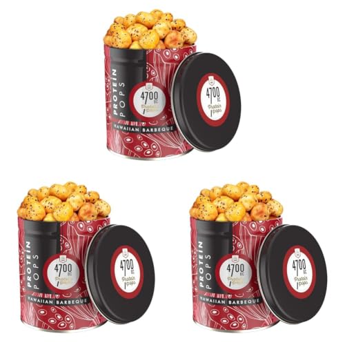 Image of 4700BC Protein Pops (Makhana), Hawaiian Barbeque, Tin, 75g (Pack of 3)
