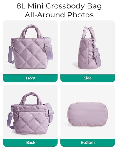 Image of BAGSMART Crossbody Bags for Women, Lightweight Purses for Women, Quilted Puffer Tote Handbags for Daily Use,Shop,Travel