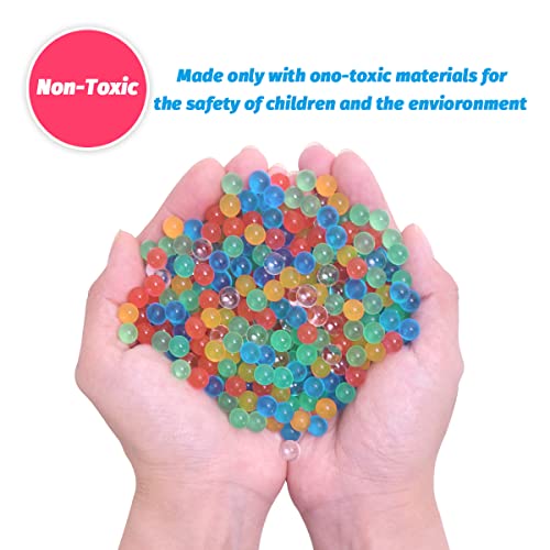 Gel Beads Blaster Ammo Splat Gun Gel Balls Refill (7-8 Mm, 4 Pack,10,000 Pieces Per Pack), Gel Water Beads Splatter 7.5Mm Blaster Bullets, Compatible With Orbeez Gun And Splatter Ball Gun, Purple #TOP4