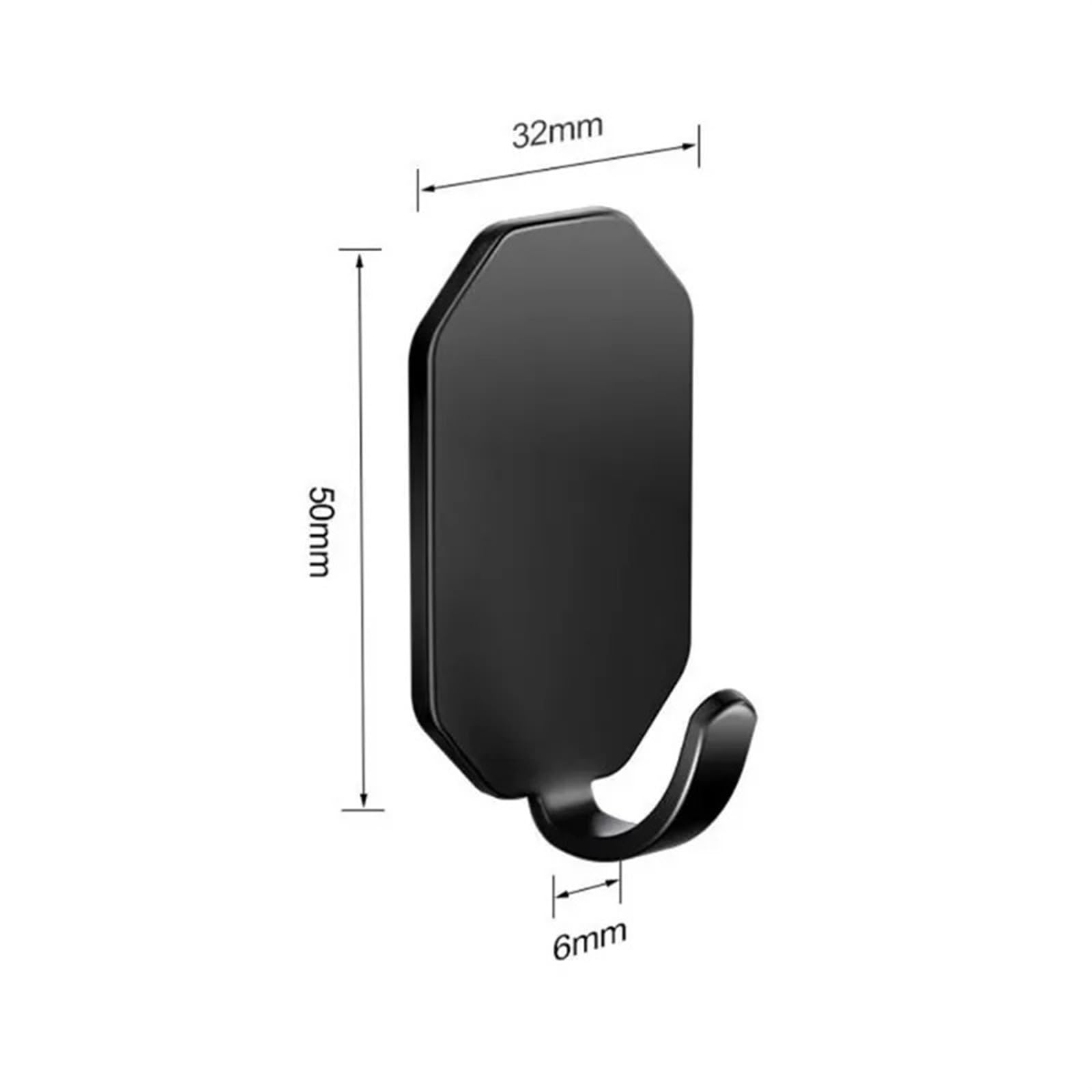 ganci appendiabiti 1/10 Pezzi Ganci Adesivi Da Parete In Acciaio Inossidabile Resistenti Impermeabili Bagno Di Casa Appendere Asciugamani Chiavi Borse Cappotto