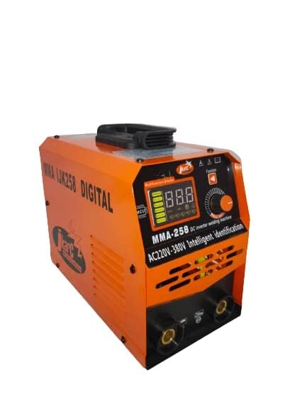 JKARC INDIA PRIVATE LIMITED MIG & ARC WELDING MACHINE WITH ACCESSORIES & 1 YEAR WARRANTY (IJK 258 DIGITAL 1+2 PHASE aARC INVERTER WELDING MACHINE) ORENGE COLOR