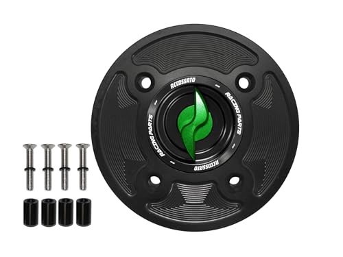 Bouchon essence Accossato vert à cliquet pour moto Kawasaki Ninja 650 Abs 2017