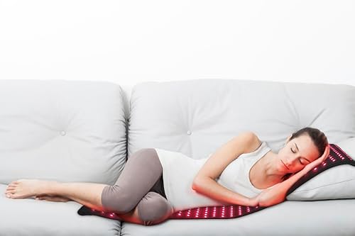 Miniatura 7 de Terapia de luz roja, terapia de luz infrarroja, almohadilla de envoltura grande 360 LEDs para alivio del dolor corporal para alivio del dolor de