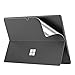 MoKo Tablet Rückenfolie für Microsoft Surface Pro 11 /Surface Pro 10 /Surface Pro 9/Pro8, PU Leder Schutzfolie Kratzfeste Schutzabdeckung für Surface Pro 11/10 13-Zoll, Dunkel Grau