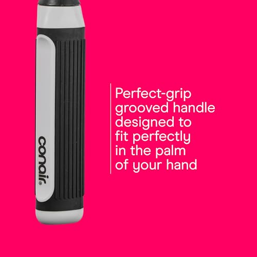 Conair Round Brush, Grip & Style, Metal, Nylon Bristle, Grey - image 6