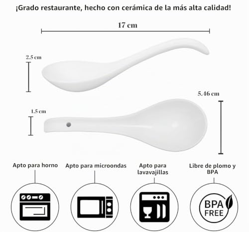 La Mejor Selección de Cucharas chinas - los más vendidos. 15 Imagen adicional