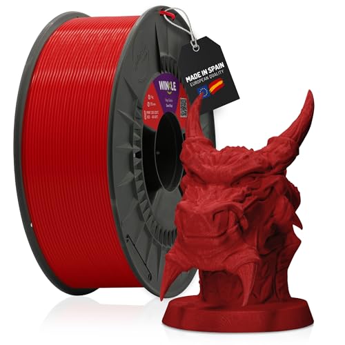 Winkle PLA PRO Filament 1.75 mm Diablo Red | 300 g Spool | High Dimensional Precision for 3D Printing | Superior Mechani