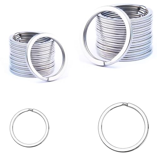 20Pcs Porte-clés, Anneaux Ф20mm, Ф30mm,plats pour toutes sortes de clés, Bricolage, Artisanat