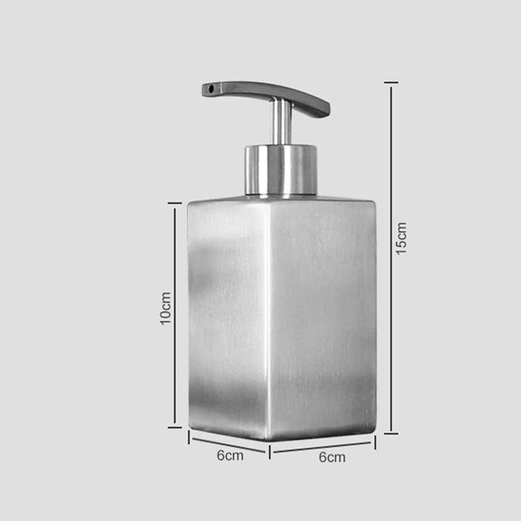 Contenitore erogatore Liquido Distributore di Sapone in Acciaio Inox Distributore di Sapone in Schiuma da banco Distributore di Sapone da Cucina Imbottigliamento per sham