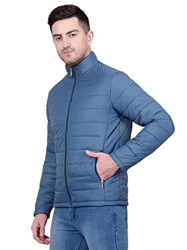 Image of KOTTY Men's Nylon Regular Solid Stylish Designed for Comfort and Warmth Puffer Jacket