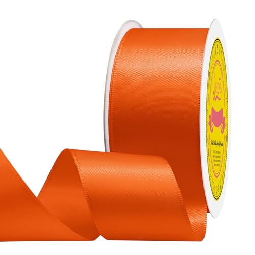 Image of Double Face Torrid Satin Ribbon 1-1 /2 inch X 25 Yards Polyester Torrid Ribbon for Gift Wrapping Very Suitable for Weddings Party Hair Bow Invitation Decorations and More