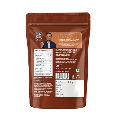 Image of Farmley Omani Fard Dates /Khajur, 500 g | Healthy Snacks, Rich in Fibre, Naturally Sweet, Naturally Low-Fat Food