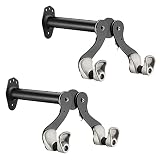 Ibera Horizontal Wall Mount Hanger, Indoor Bicycle Hook Holder Storage Rack for Home or Garage, 45 D