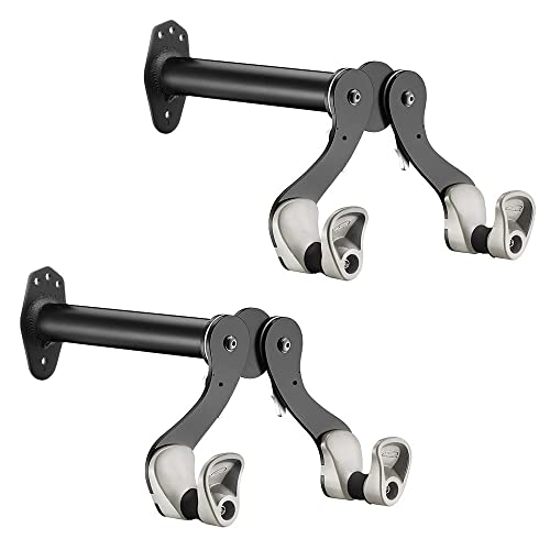 Ibera Horizontal Wall Mount Hanger, Indoor Bicycle Hook Holder Storage Rack For Home Or Garage, 45 Degree Adjustable Angle To Keep Bike Level… #TOP7