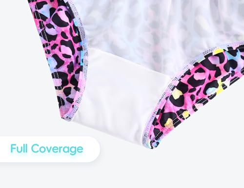 Image of Girls Swimsuit Long Sleeve Rush Guard Bathing Suit Swimwear with Bikini Bottom Sun Protection