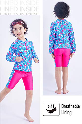 IKALI Meisjes Tweedelige Bikini Set, Flamingo Ruche Badpak, Peuter Zomer Strand Sport Badmode - Image 5