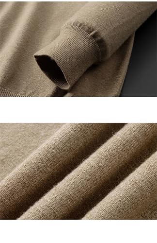 Men's Sweater Mock Neck Winter Warm Soft Casual Knitted Long Sleeve Pullovers4