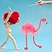 BESPORTBLE 2pcs Flamingo Puppet Show Pull String Marionette Puppet Soft Flamingo Toy Animal Marionettes for Boys and Girls