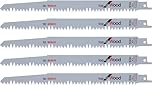 Bosch Professional 5 pz. di lame per sega universale S 1531 L Top for Wood (per legno, 240 x 19 x 1,5 mm, accessorio per sega universale)
