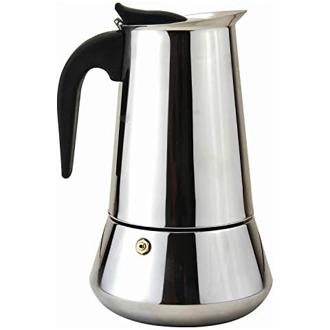 apollo THE HOUSEWARES 7746 Stainless Steel Coffee Pot 10 Cup Cover