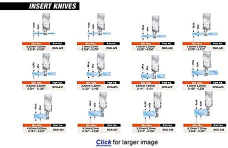 Miniatura 5 de Amana Tool - Cuchillo de doble chaflán de 6 0.118 in (RCK-439), grado industrial