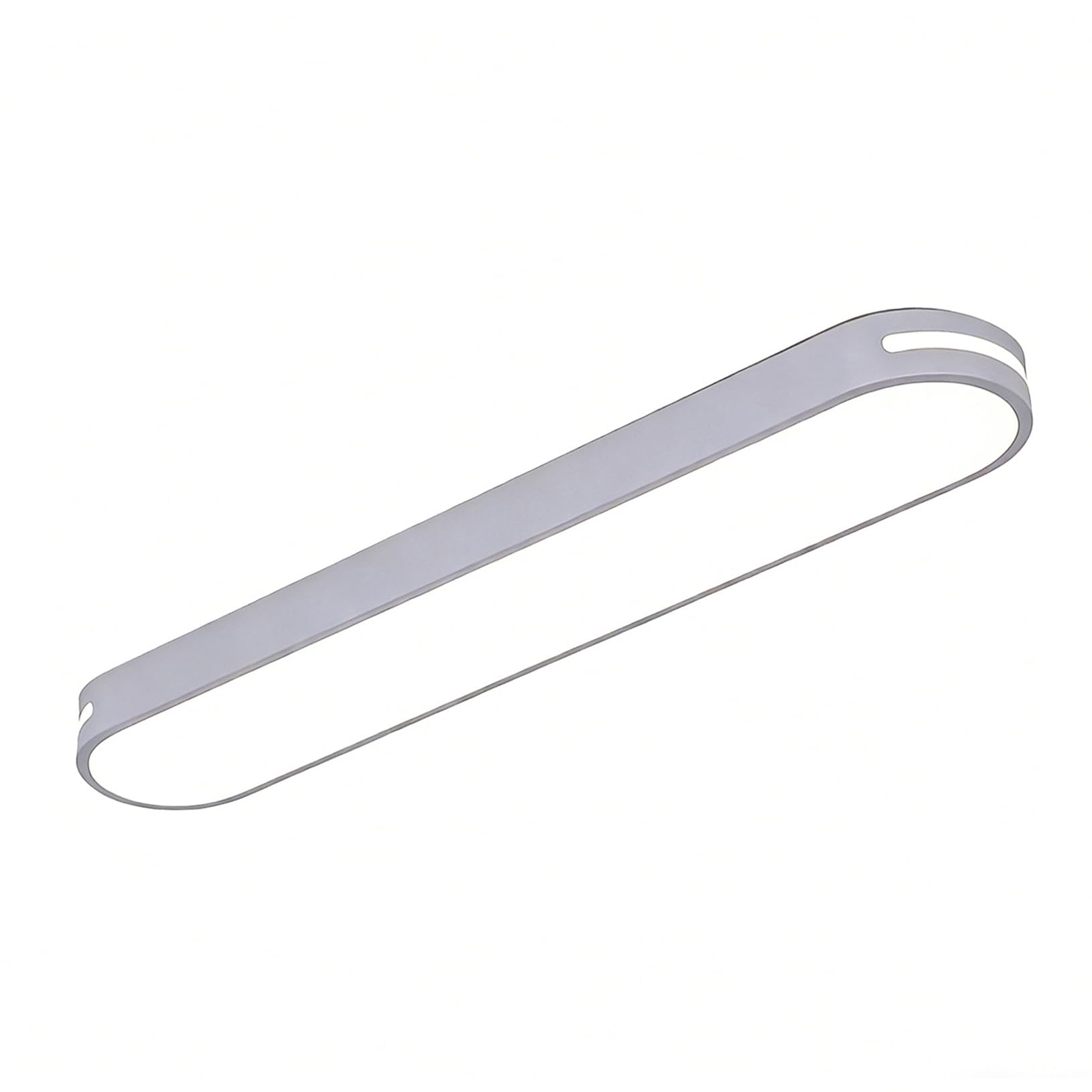 ANBTUKJ LED Linear Flush Ceiling Light CCT Dimmable Waterproof Lamp for Kitchen Hallway Laundry Garage, 50cm Gray