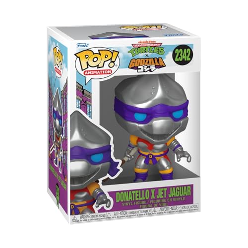 Funko POP! Animation: Godzilla x Teenage Mutant Ninja Turtles - TMNT - Donatello as Jet Jaguar - Figura in vinile da collezione - Idea regalo - Prodotto ufficiale - Giocattoli per bambini e adulti