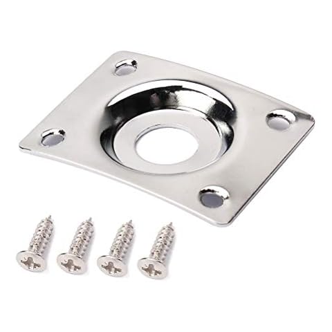 SUPVOX Square Curved Guitar Jack Plate Cover