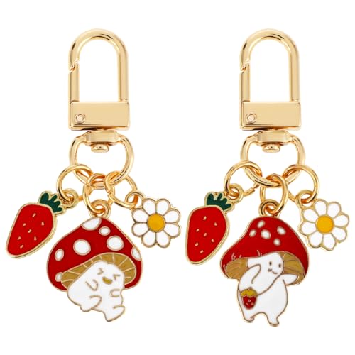 Bewudy 2Pcs Cute Keychains For Women, Kawaii Keychain
