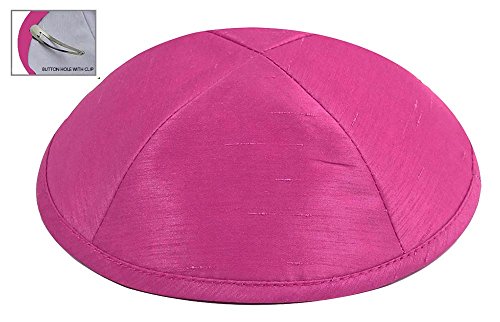 Image of Zion Judaica Deluxe Raw Silk Kippot Bulk Packs or Single Kippah Includes Free Clips
