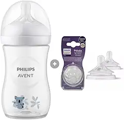 Mamadeira Pétala Avent 3.0 Coala 260ml + Bico 6 meses