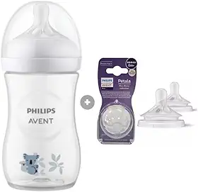 Mamadeira Pétala Avent 3.0 Coala 260ml + Bico 6 meses