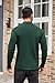 COOFANDY Men's Casual Mock Turtleneck Sweater and Pullover Basic Regular Pullover Top Corduroy T Shirts Dark Green