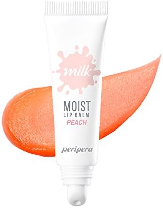 Peripera Milk Moist Lip Balm 0.35 Ounce 003 Peach Milk