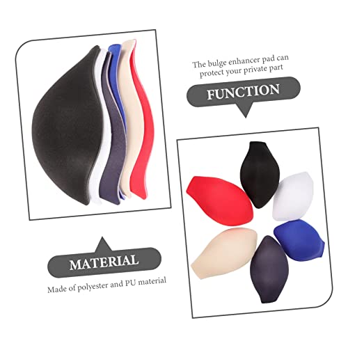 VALICLUD 6pcs Men Underwear Enhancing Cups Removable Bulge Cushions for Swimming Trunks Breathable Sponge Pads for Comfort and Support Active Wear Multiple Colors3