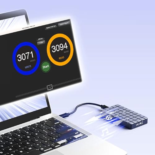 Carcasa externa GOWENIC para SSD M.2 NVMe USB4 40Gbps aluminio miniatura 3