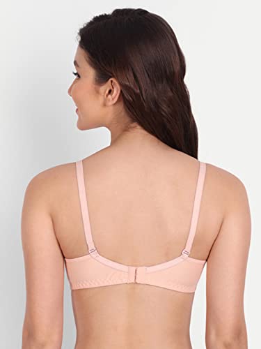 Image of Padded Everyday Bra for Women - Made of Pure Cotton Full Coverage Non Wired Seamless Pushup Soft Cup for T-Shirt Saree Dress Sports Garment for Daily Use Everyday