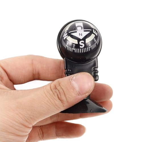 Brújula portátil rotativa para auto con base de succión miniatura 3