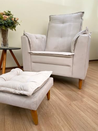 Poltrona Amamentação Confortável + Puff | Dreamy House