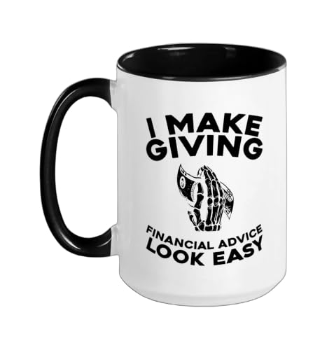 Planning Investment - Wealth Financial Adviser Ceramic Mug, Black/White, 15oz