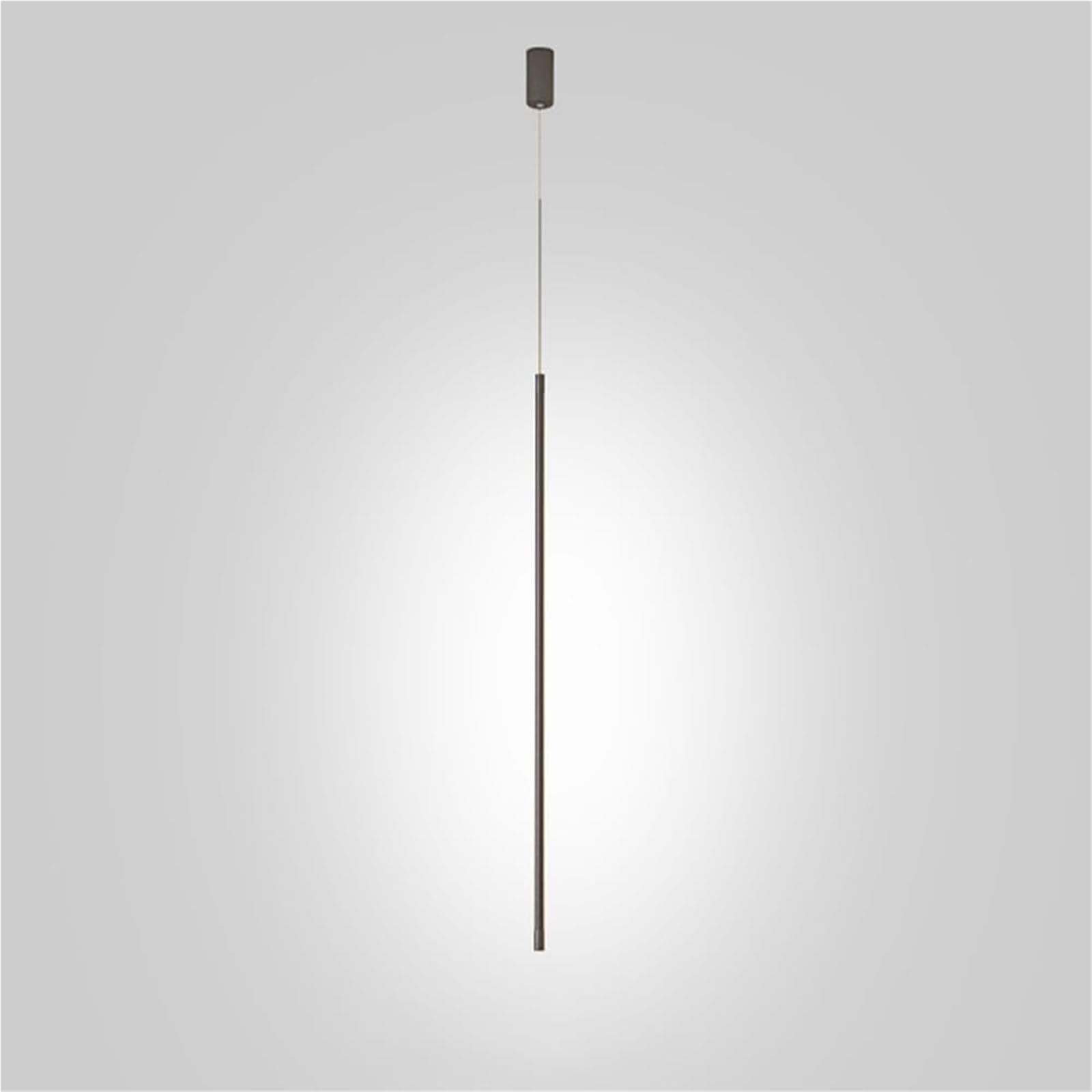 KXEcoLife Pendant Light Ceiling Shade Flute LED Creative Linear Bedside Lamp with Acrylic Modern Long Tube Metal Chandelier 6000K Starry Strip Hanging Fixture for Bedroom(120CM)
