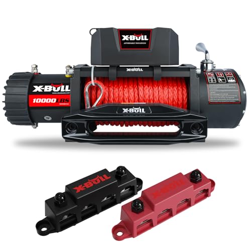 Winch eléctrico X-BULL 10000 lb con cable sintético 12V